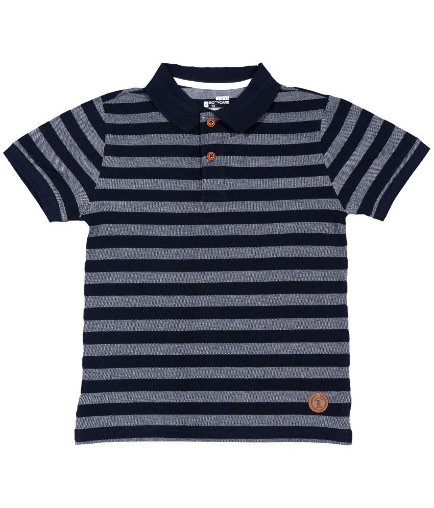     			Bodycare Navy Cotton Boy's T-Shirt ( Pack of 1 )