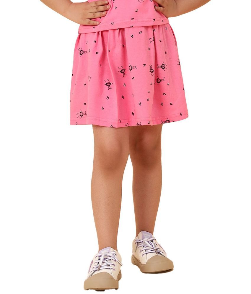     			Diaz - Light Pink Cotton Girls Straight Skirt ( Pack of 1 )