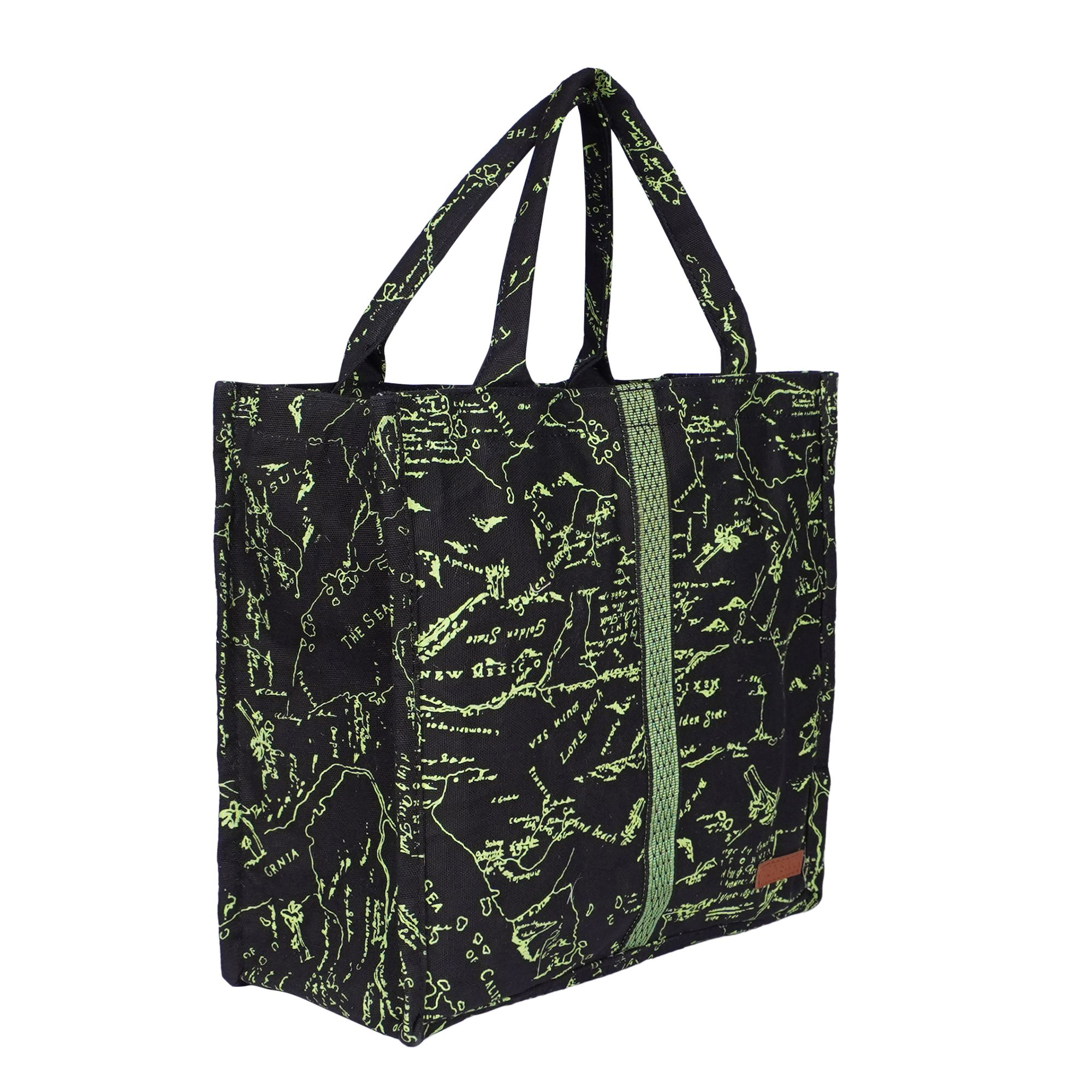     			ENSAC Green Jute Tote Bag