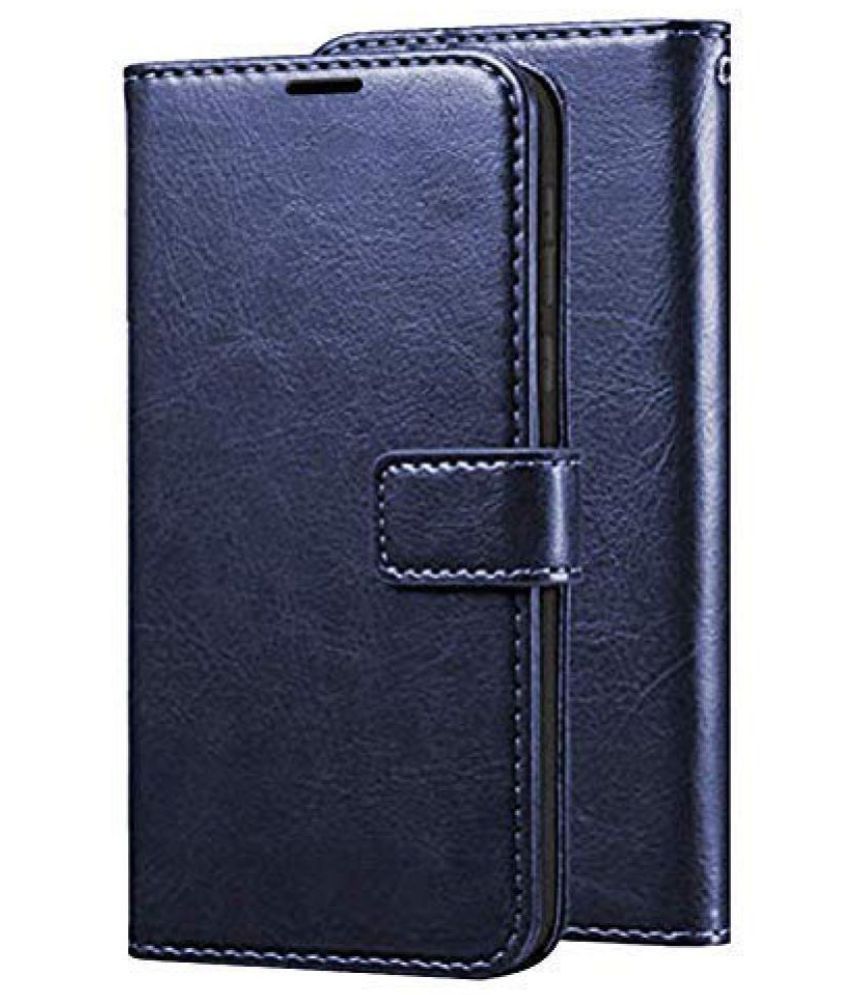     			Kosher Traders Blue Flip Cover Artificial Leather Compatible For Oneplus 9R ( Pack of 1 )