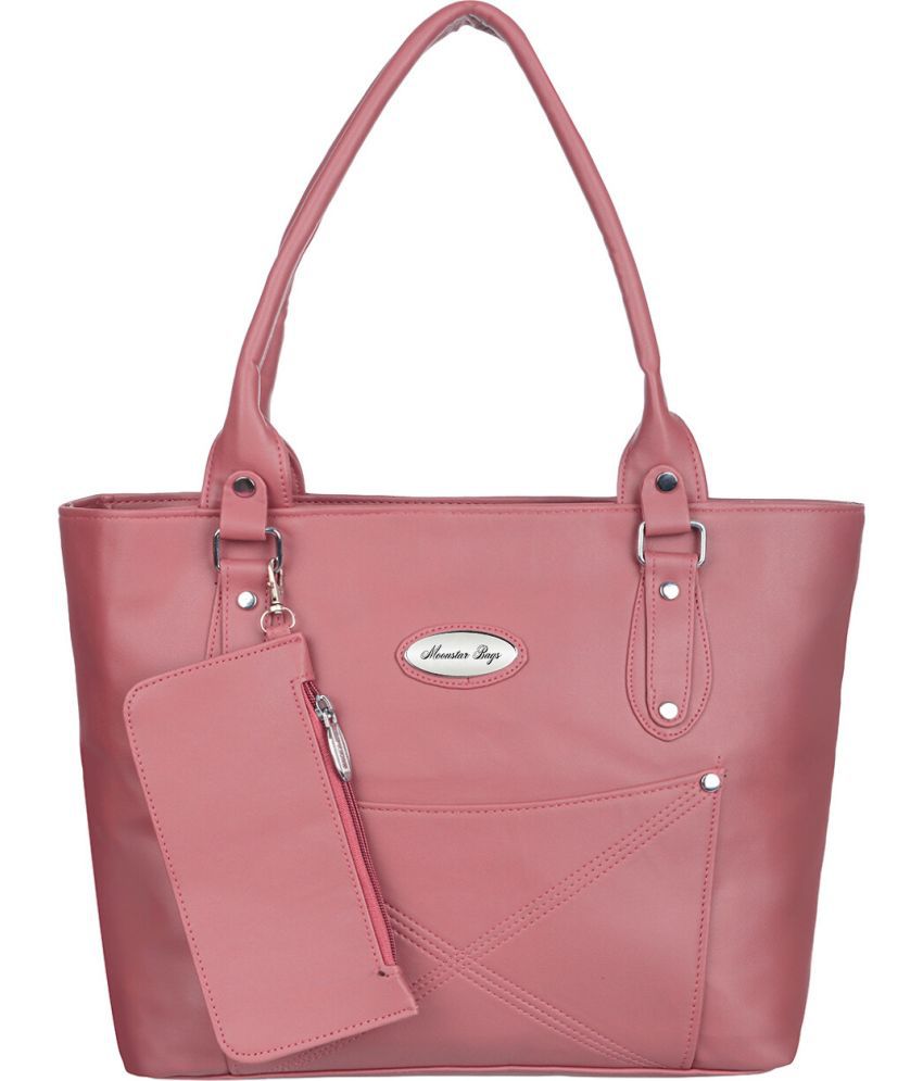     			Moonstar Bag Pink Artificial Leather Shoulder Bag