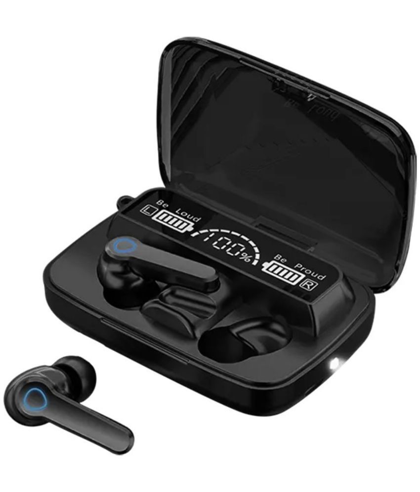     			VERONIC M19 Bluetooth True Wireless (TWS) In Ear 20 Hours Playback Fast charging,Powerfull bass IPX4(Splash & Sweat Proof) Black