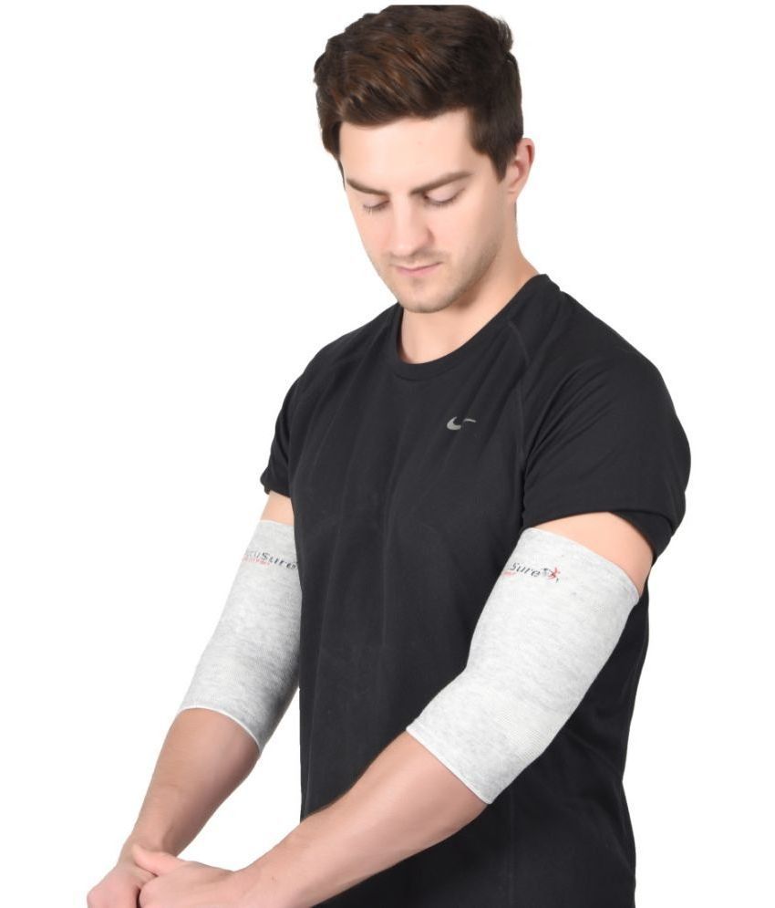     			ACCUSURE Grey Elbow Support ( Pack of 2 )