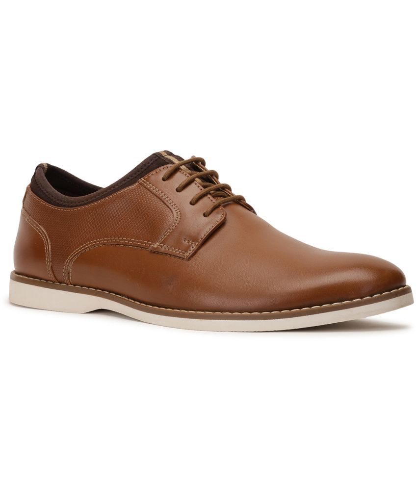     			Bata Tan Men's Derby Formal Shoes