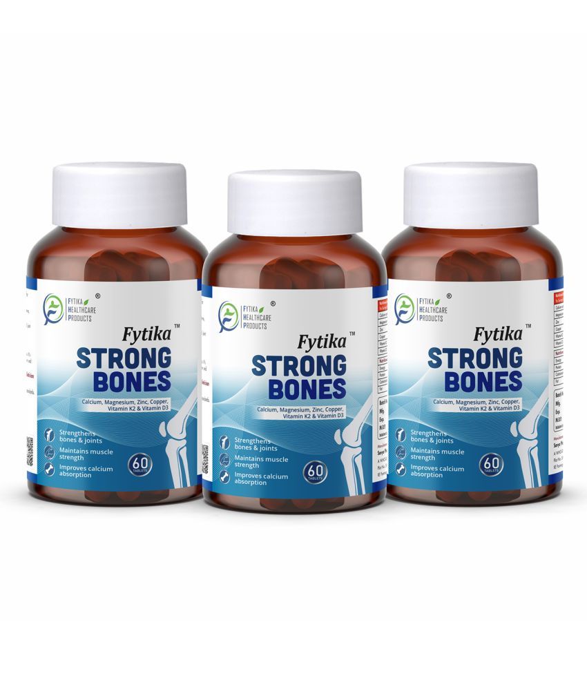     			Fytika Strong bones Calcium and Vitamin D3- 3x60 Tabs (Pack of 3)