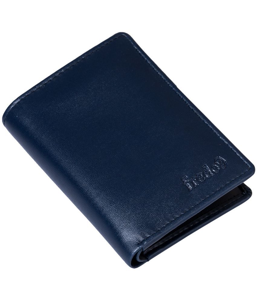     			HIDEFLIX Blue PU Men's Regular Wallet ( Pack of 1 )