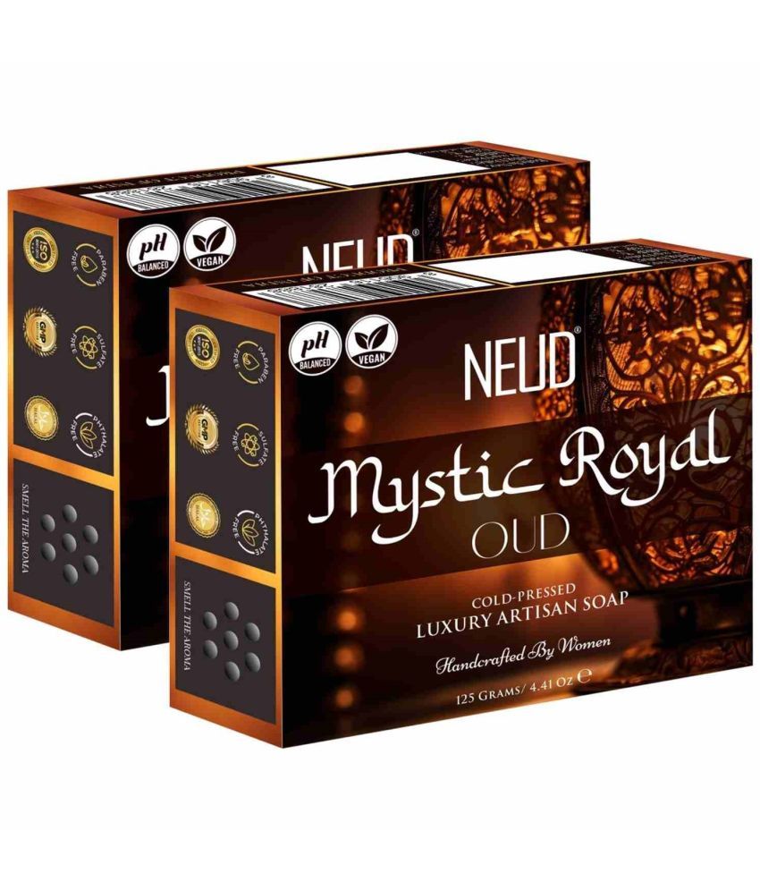     			NEUD Skin Whitening Mystic Royal Oud Luxury Artisan Soap Soap for Normal Skin ( Pack of 2 )