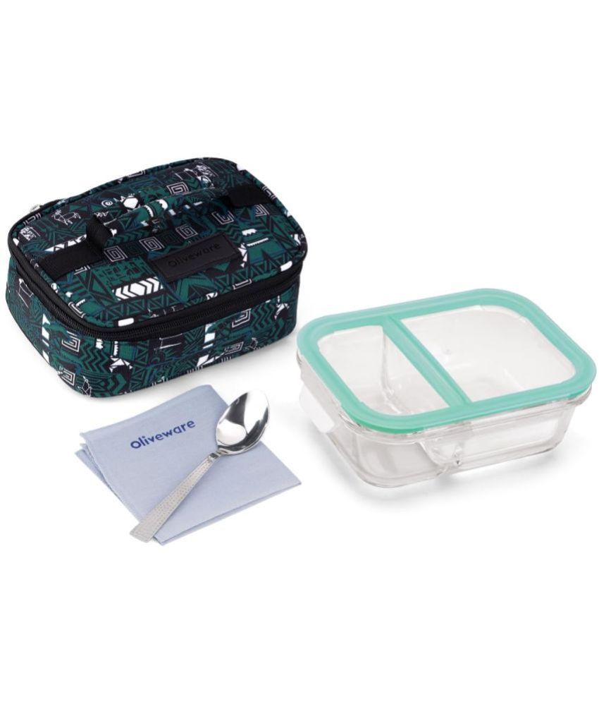     			Oliveware Elite glassware lunch box Glass Lunch Box 1 - Container ( Pack of 1 )