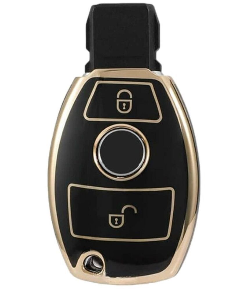     			Style Smith TPU Car Key Cover Compatible with Merced: C- Class M-Class S-Class GL Series Benz 2 Button Smart Key