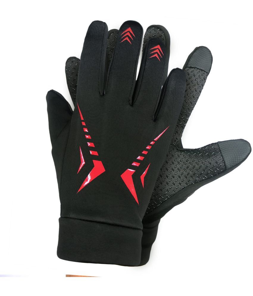     			ZAYSOO Red Nylon Men's Driving Gloves ( Pack of 1 )