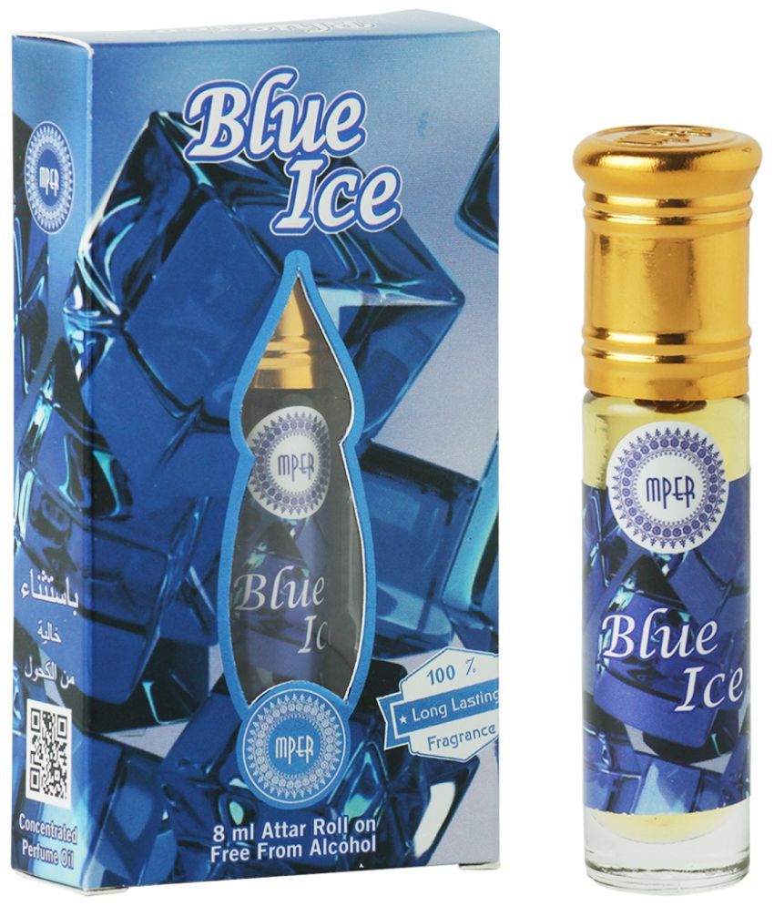     			Madni Perfumes Blue Ice Unisex Attar Roll On - 8ml | Alcohol-Free Aromatic Fragrance Oil