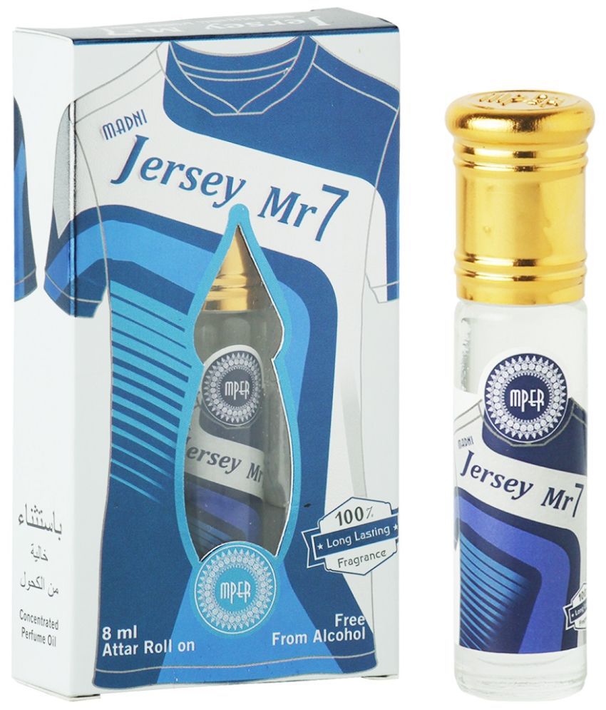     			Madni Perfumes Jersey Mr 7 Unisex Attar Roll On - 8ml | Alcohol-Free Aromatic Fragrance Oil