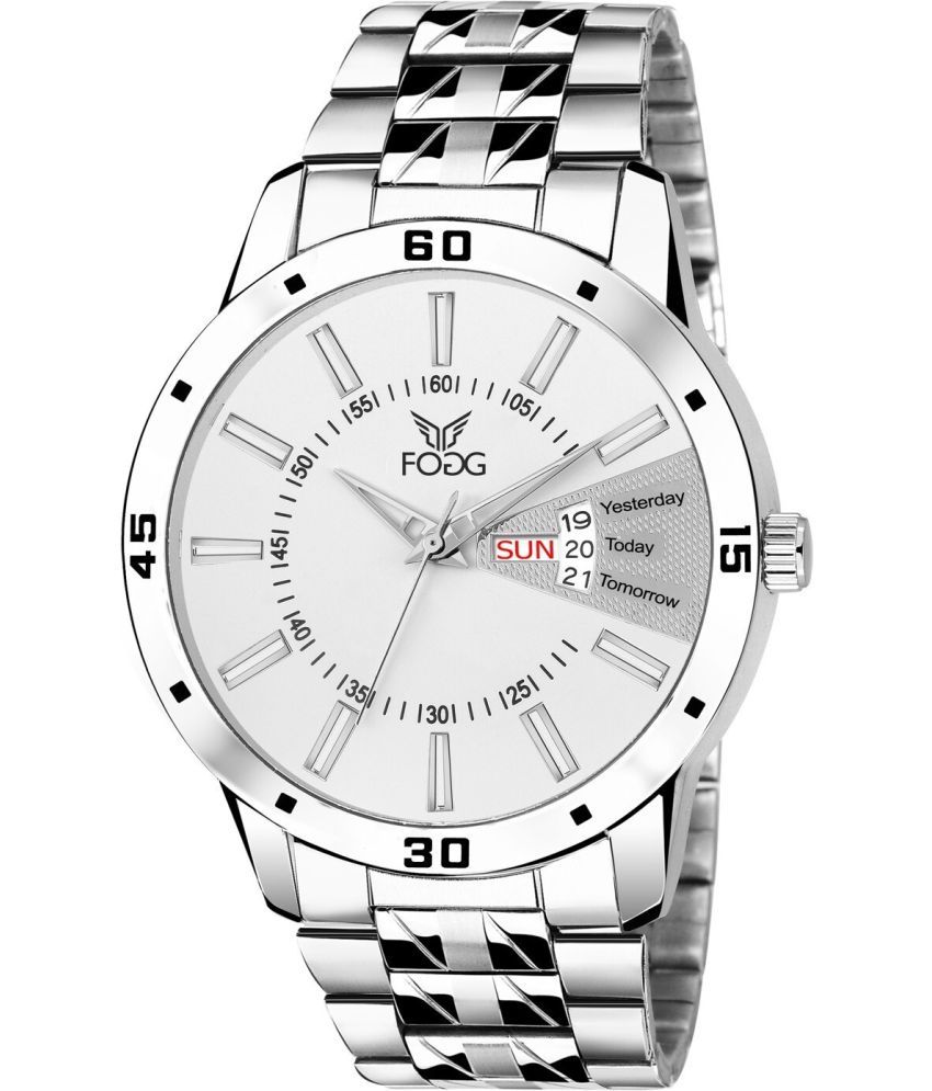     			Fogg Silver Metal Analog Men's Watch