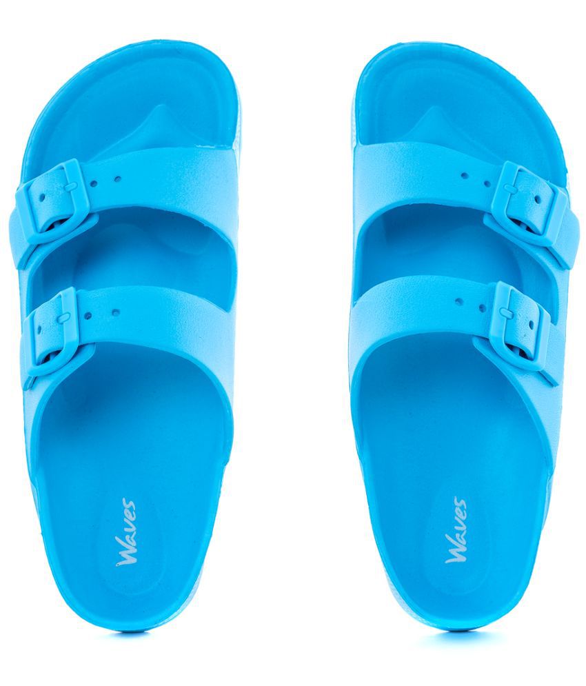     			KHADIM Blue Women's Slide Flip Flop