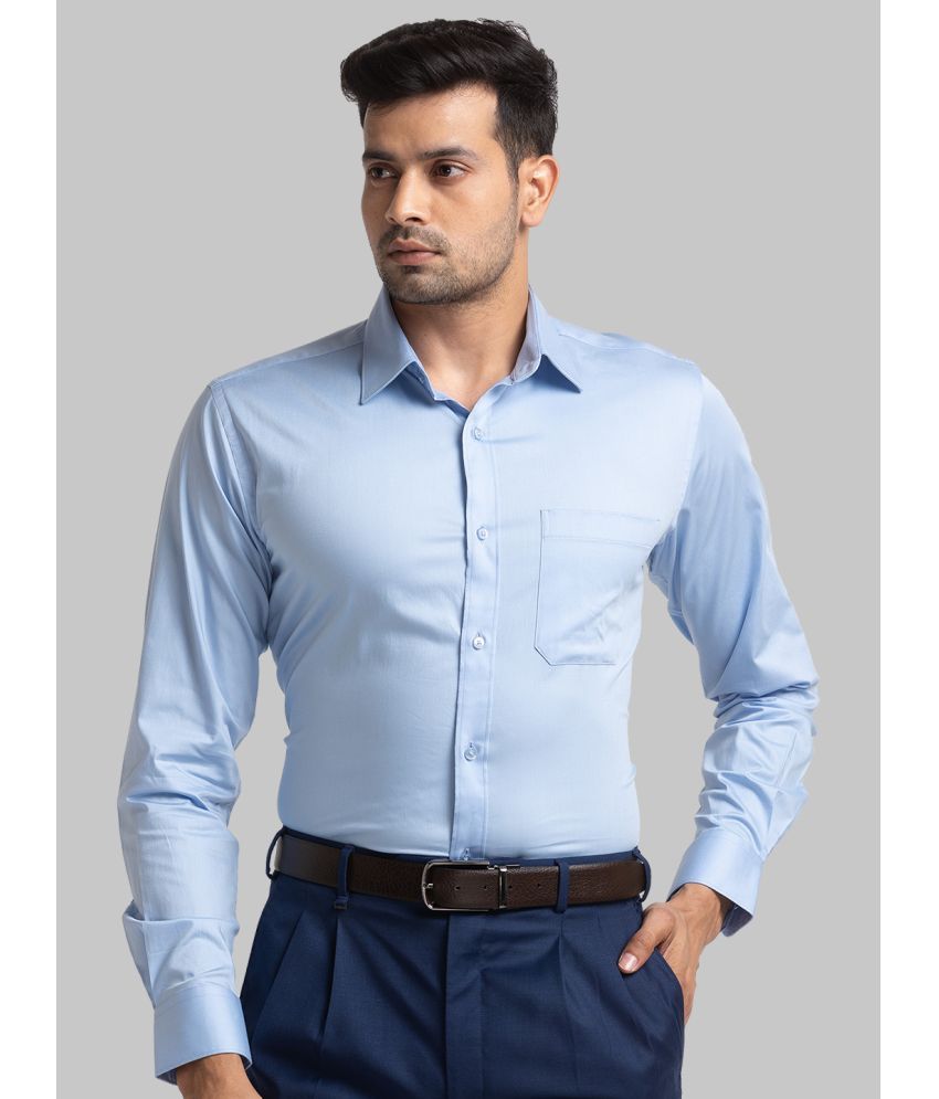     			Raymond Cotton Blend Slim Fit Full Sleeves Men's Formal Shirt - Blue ( Pack of 1 )