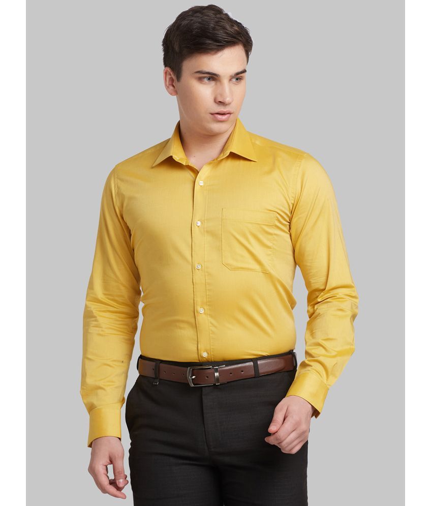     			Raymond Cotton Regular Fit Full Sleeves Men's Formal Shirt - Yellow ( Pack of 1 )