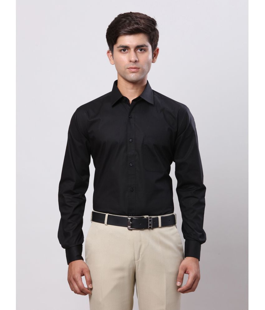     			Raymond Cotton Regular Fit Full Sleeves Men's Formal Shirt - Black ( Pack of 1 )