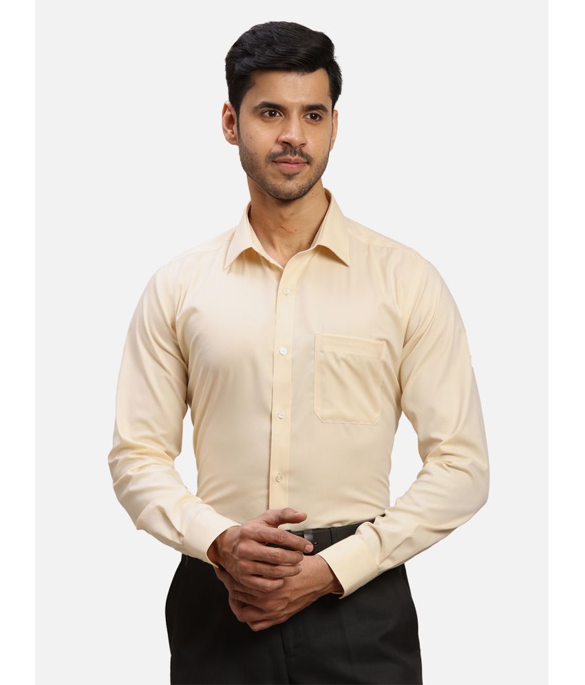     			Raymond Cotton Regular Fit Full Sleeves Men's Formal Shirt - Yellow ( Pack of 1 )