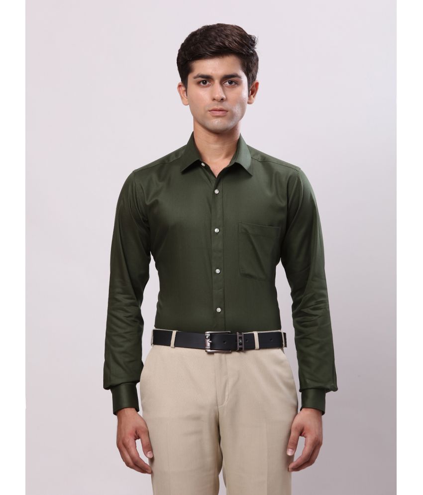     			Raymond Cotton Slim Fit Full Sleeves Men's Formal Shirt - Green ( Pack of 1 )