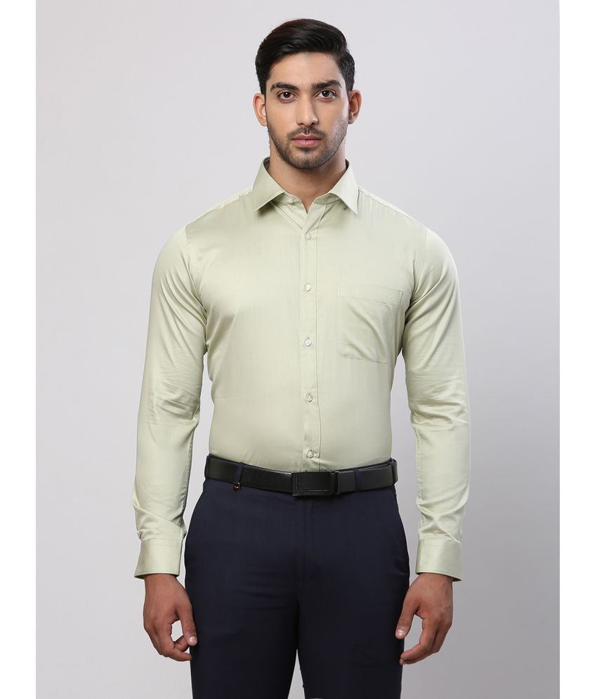     			Raymond Cotton Slim Fit Full Sleeves Men's Formal Shirt - Green ( Pack of 1 )