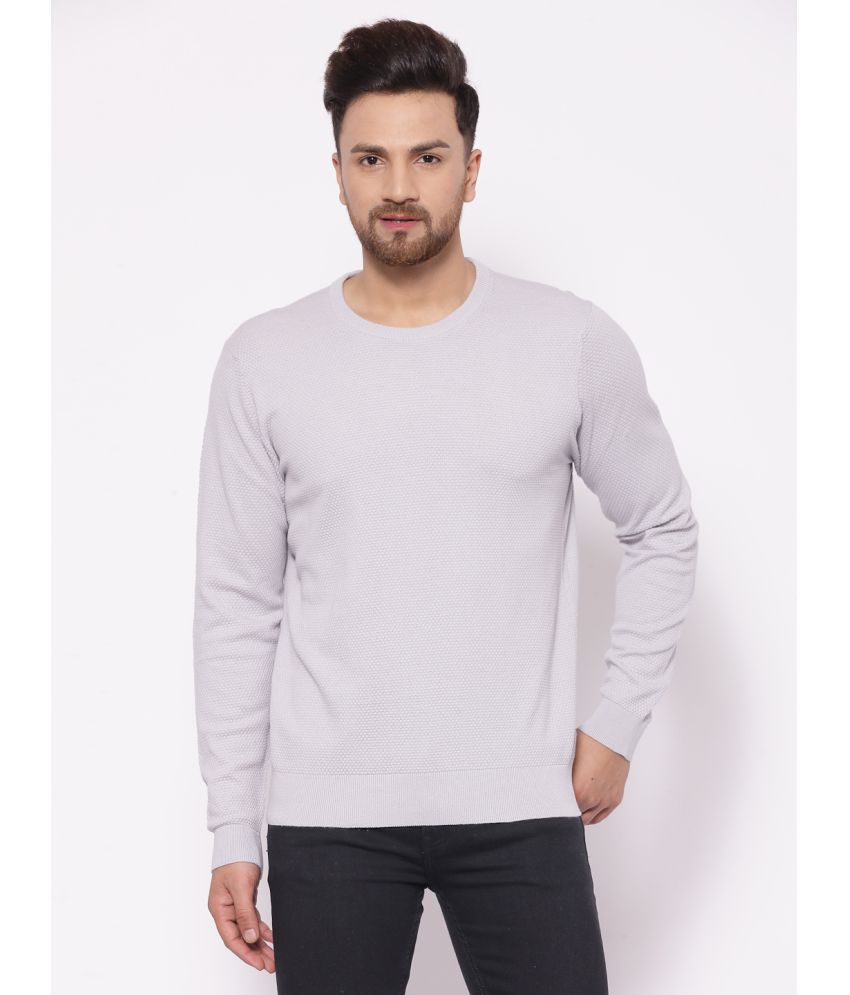     			Red Tape Cotton Round Neck Men's Full Sleeves Pullover Sweater - Grey ( Pack of 1 )