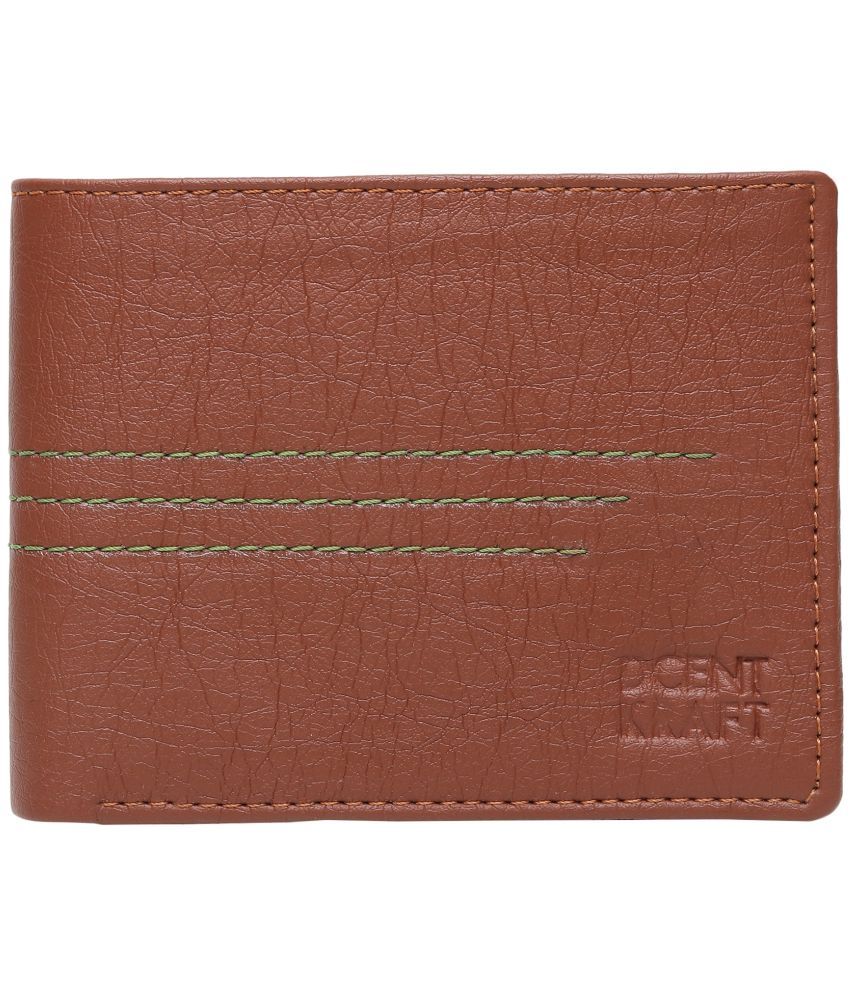     			DCENT KRAFT Tan PU Men's Two Fold Wallet ( Pack of 1 )