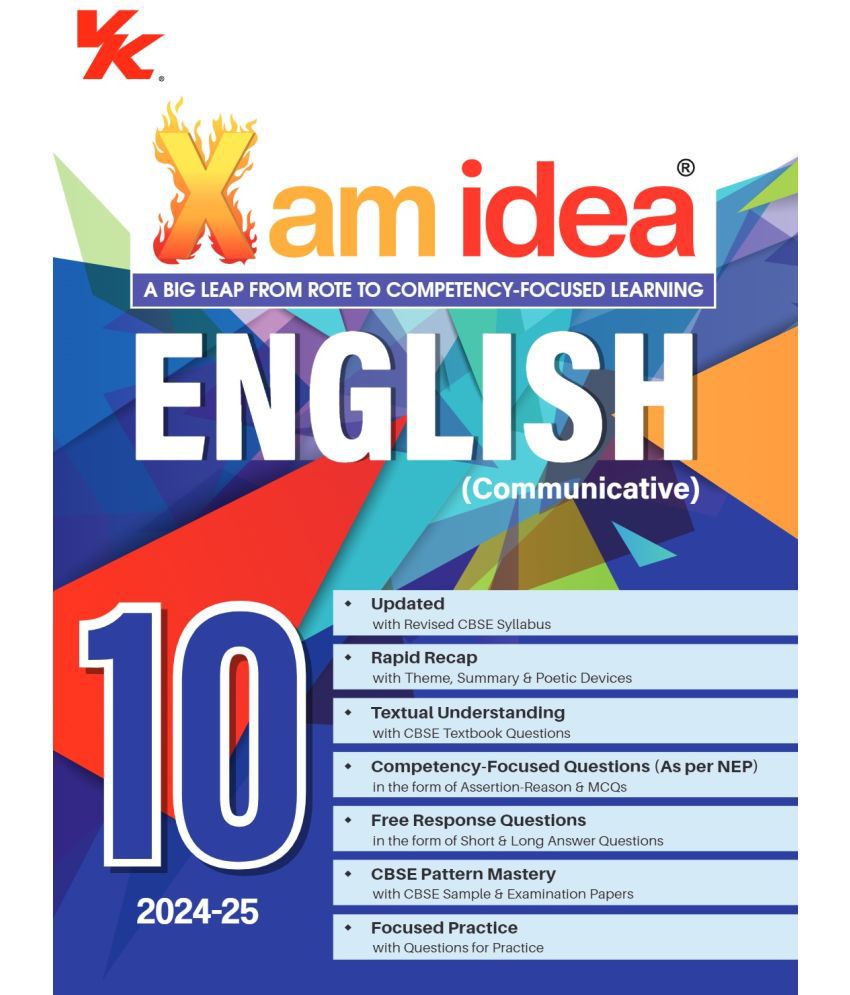    			Xam idea English (Communicative) Class 10Book | CBSE Board | Chapterwise Question Bank | Based on Revised CBSE Syllabus | NCERT Questions Included | 2023-24 Exam