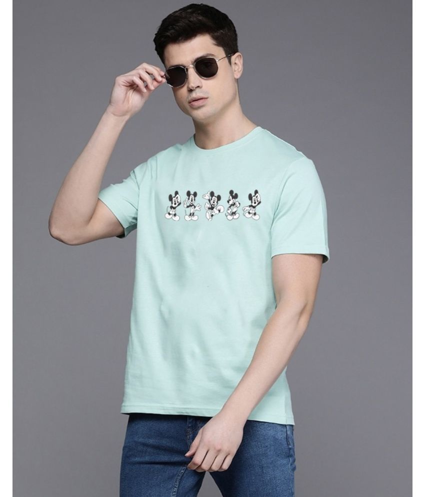     			PP Kurtis Cotton Blend Regular Fit Printed Half Sleeves Men's T-Shirt - Mint Green ( Pack of 1 )