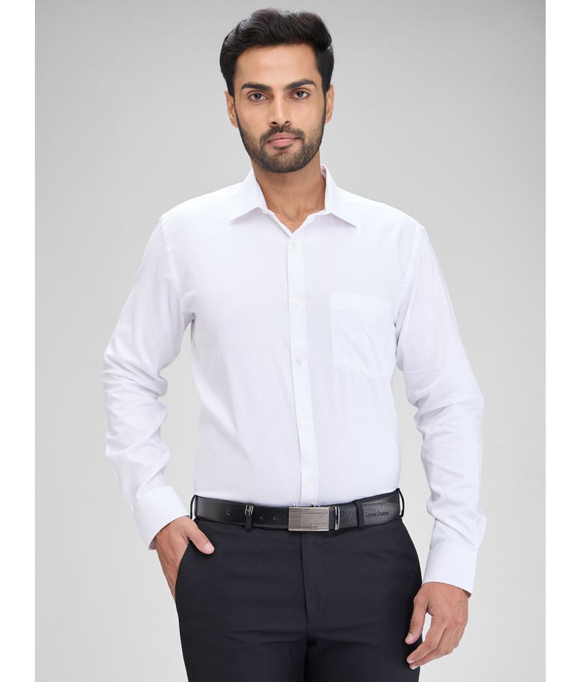     			Park Avenue Cotton Blend Slim Fit Full Sleeves Men's Formal Shirt - White ( Pack of 1 )