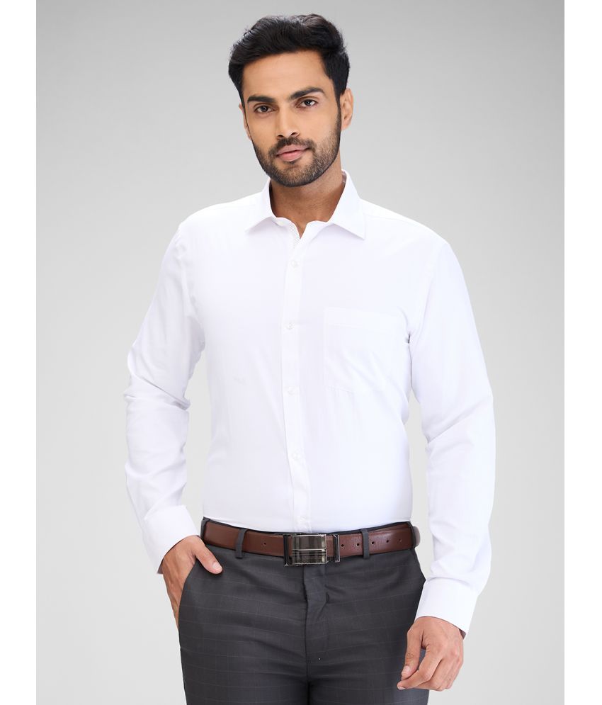     			Park Avenue Cotton Blend Slim Fit Full Sleeves Men's Formal Shirt - White ( Pack of 1 )