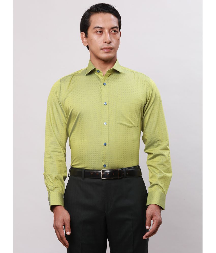     			Park Avenue Cotton Regular Fit Full Sleeves Men's Formal Shirt - Green ( Pack of 1 )