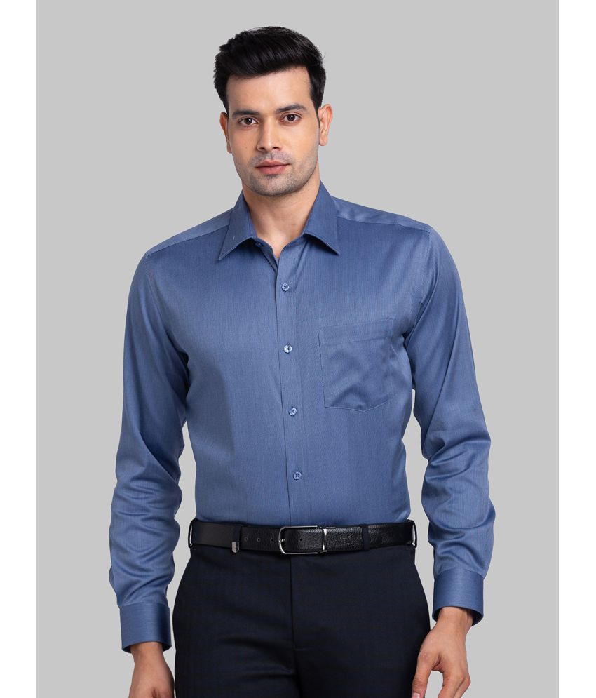     			Park Avenue Cotton Regular Fit Full Sleeves Men's Formal Shirt - Blue ( Pack of 1 )