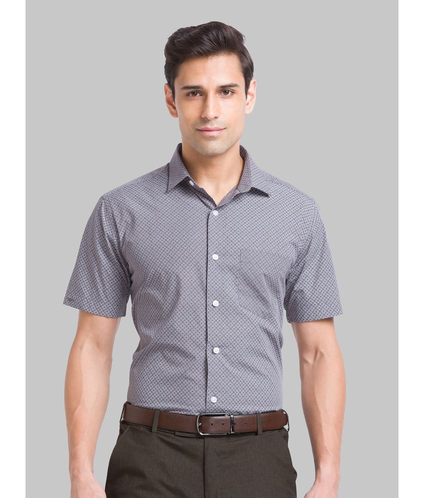     			Park Avenue Cotton Regular Fit Half Sleeves Men's Formal Shirt - Grey ( Pack of 1 )