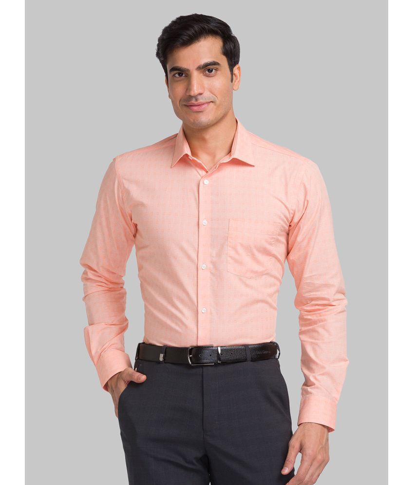     			Park Avenue Cotton Slim Fit Full Sleeves Men's Formal Shirt - Orange ( Pack of 1 )