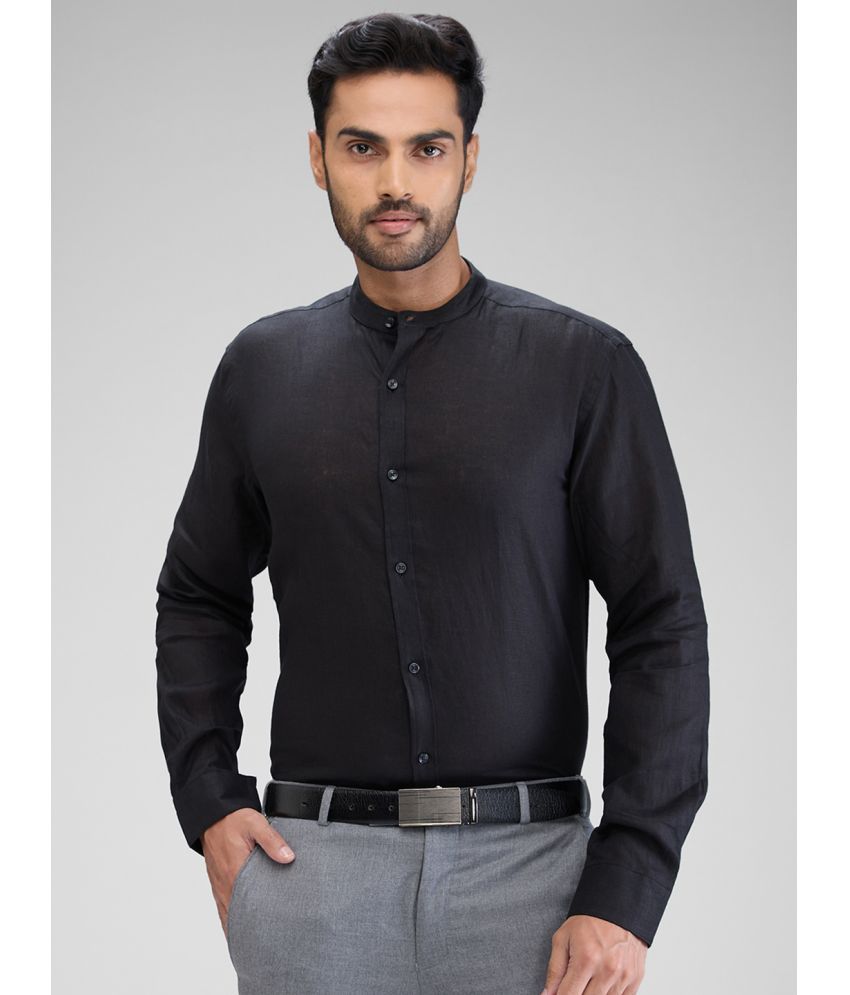     			Park Avenue Linen Slim Fit Full Sleeves Men's Formal Shirt - Black ( Pack of 1 )