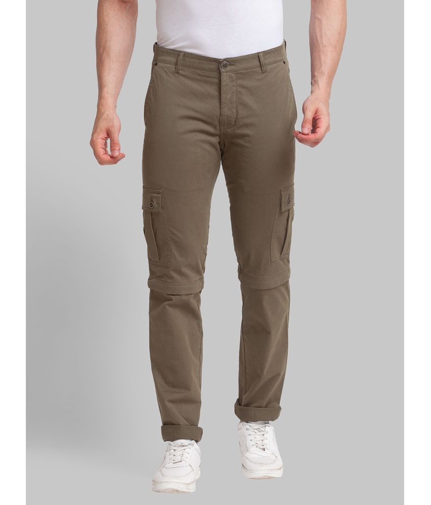     			Parx Tapered Flat Men's Chinos - Green ( Pack of 1 )