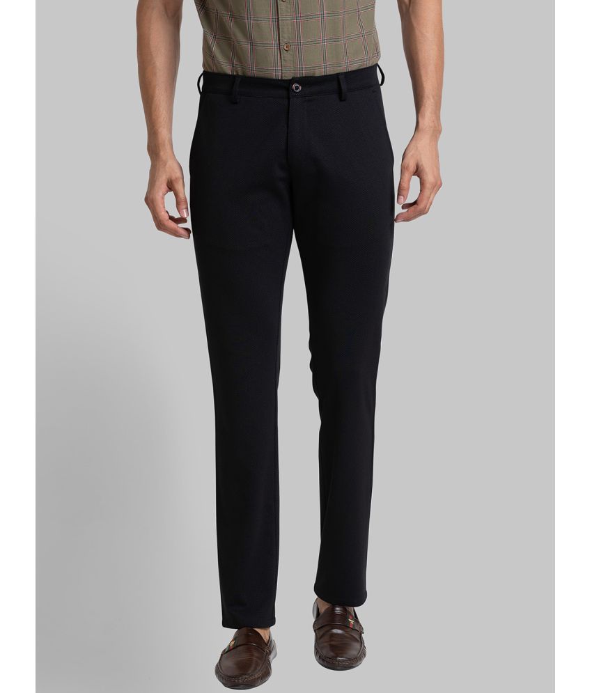     			Parx Tapered Flat Men's Chinos - Black ( Pack of 1 )