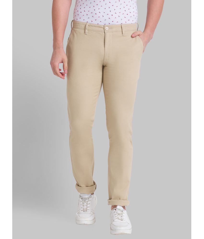     			Parx Tapered Flat Men's Chinos - Beige ( Pack of 1 )