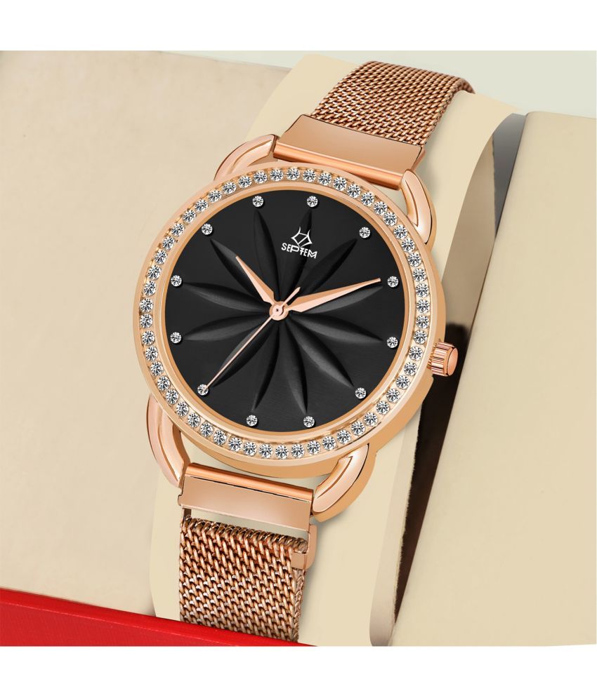     			Septem Rose Gold Metal Analog Men's Watch