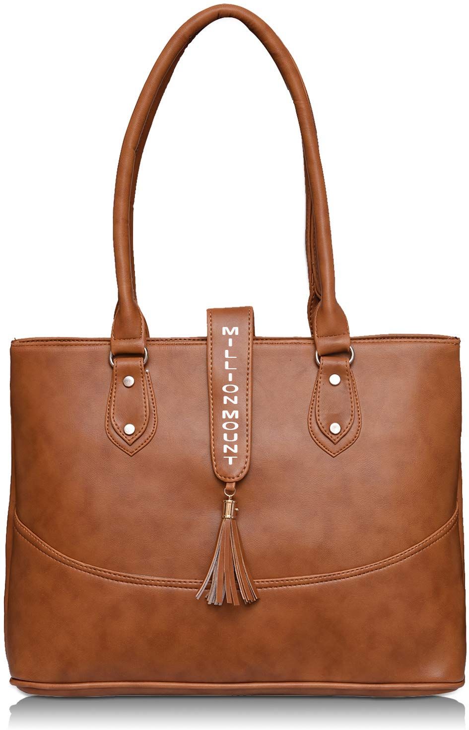     			Snappy Tan PU Shoulder Bag