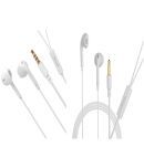 hitage COMBO HP331 EARPHONE 3.5 mm Wired Earphone In Ear Comfortable In Ear Fit White