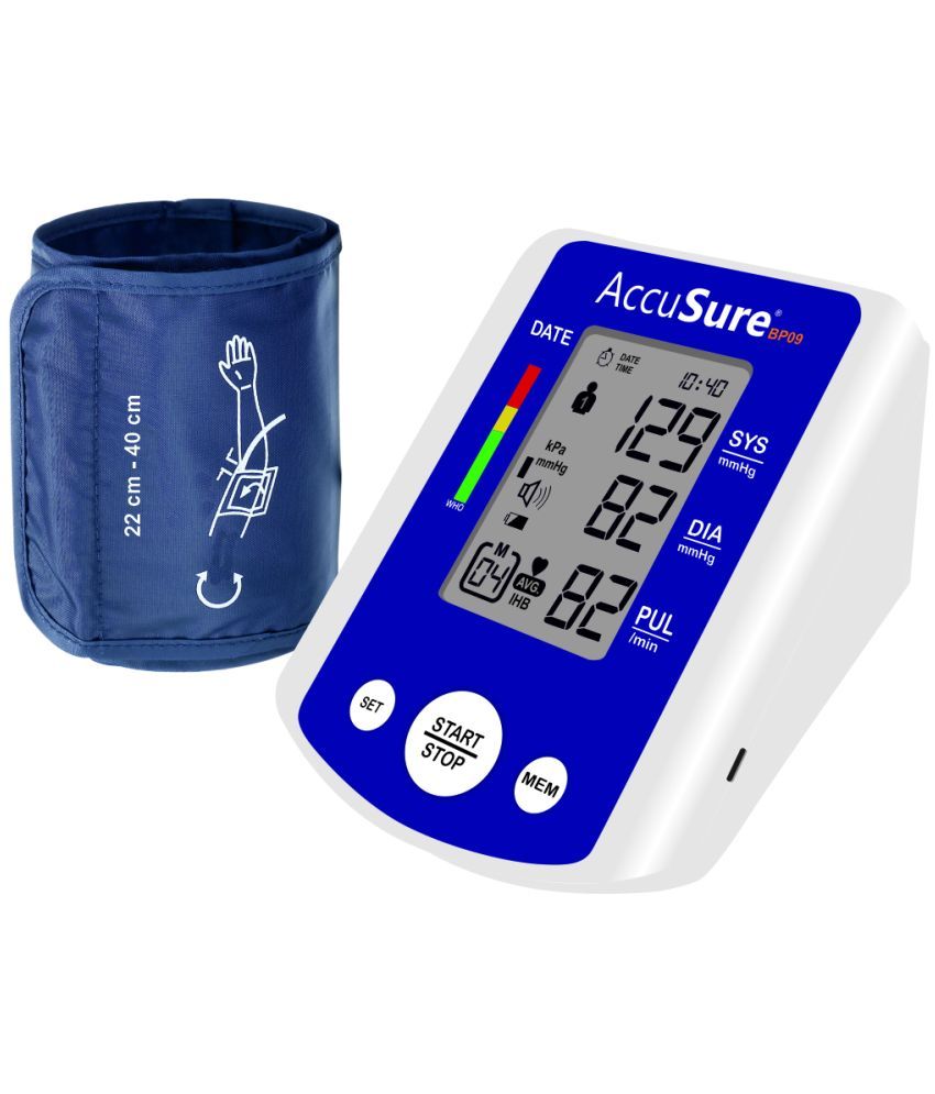     			AccuSure Blood Pressure Monitor Automatic Digital Display And Adjustable Arm-Cuff - 2 Years Warranty