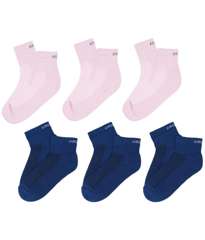     			AIR GARB Cotton Men's Striped Multicolor Ankle Length Socks ( Pack of 6 )