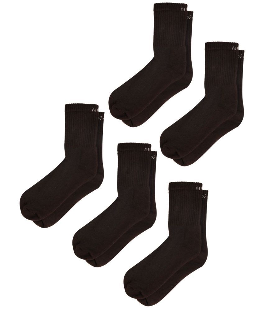     			AIR GARB Cotton Men's Solid Brown Low Cut Socks ( Pack of 5 )