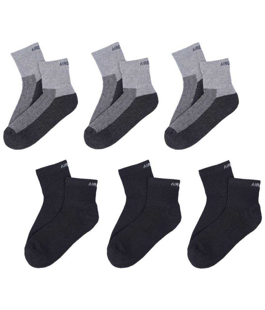     			AIR GARB Cotton Men's Colorblock Multicolor Ankle Length Socks ( Pack of 6 )