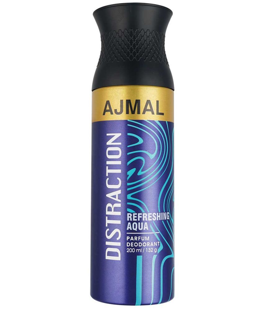     			Ajmal Distraction Deodorant Aromatic Woody Fragrance 200ml Gift for Men and Women Pack of 1