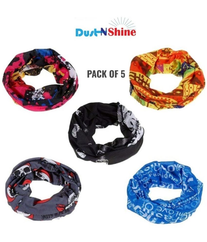     			DUST N SHINE  BANDABAS HEAD & FACE SCARF PACK OF 5