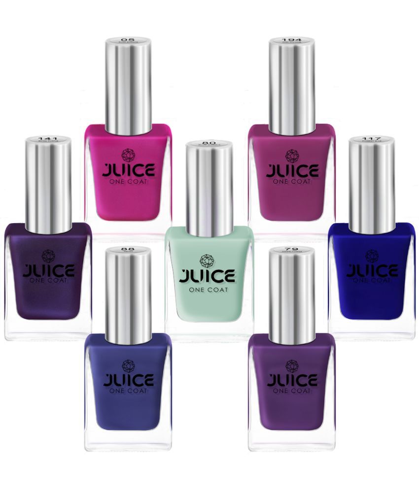     			Juice Multi Glossy Nail Polish 77 ( Pack of 7 )