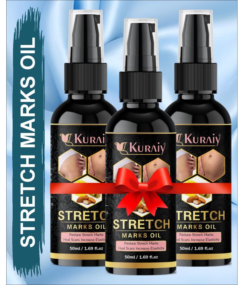     			Kuraiy Natural Stretch Oil with Coconut, Olive & Jojoba Oils, For Scars & Stretchmark Oil