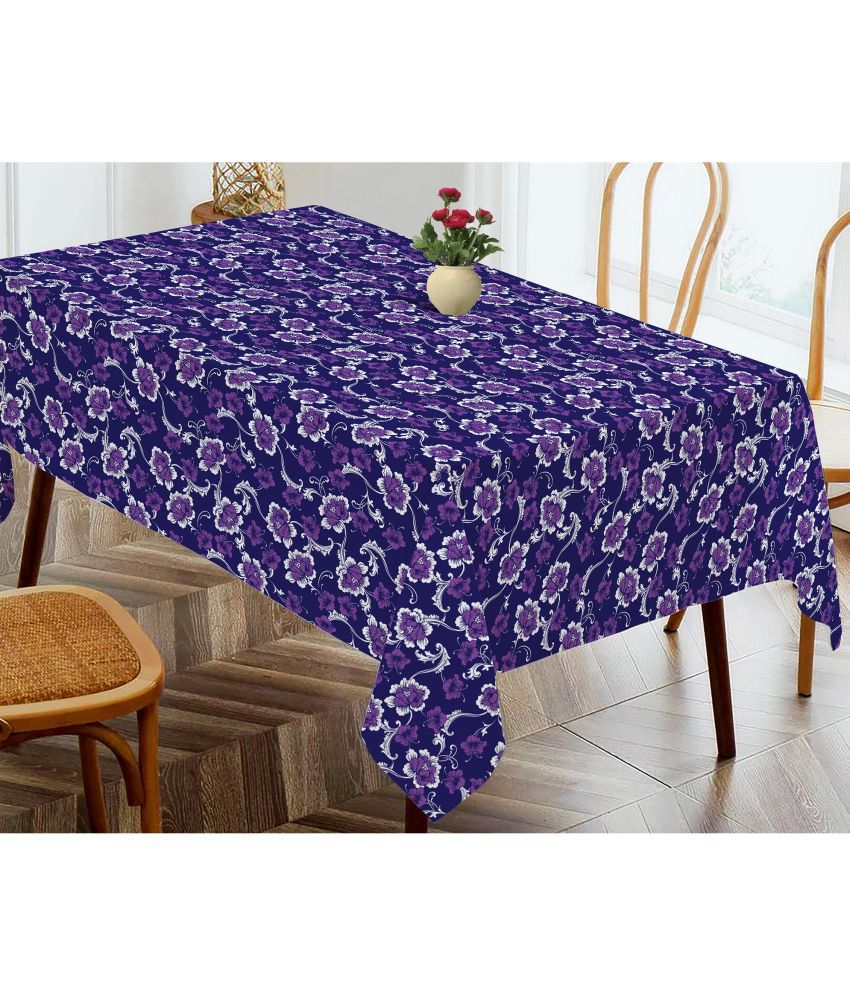     			Oasis Hometex Printed Cotton 4 Seater Rectangle Table Cover ( 152 x 138 ) cm Pack of 1 Lavender